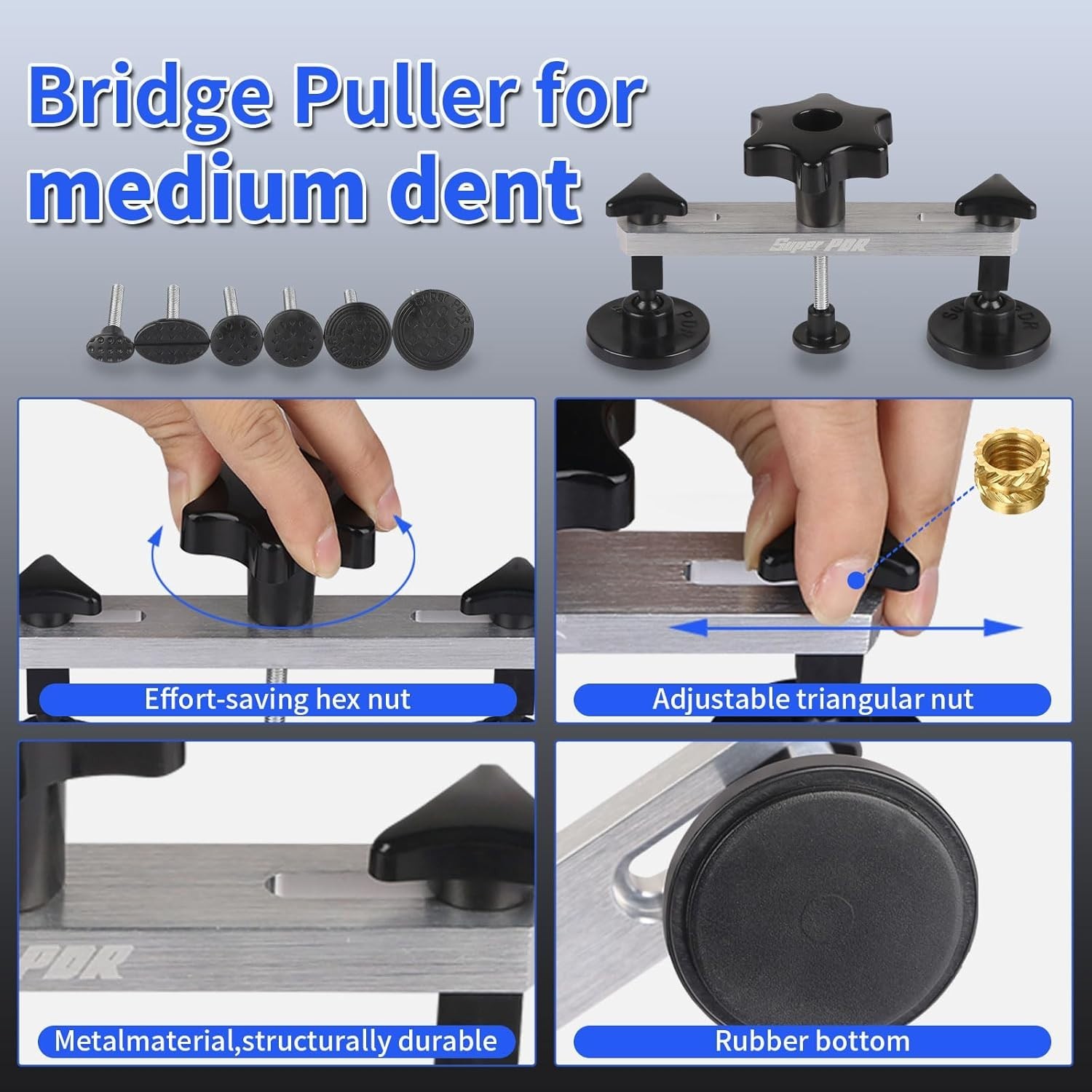 DIY Dent Remover Tool: Pro Paintless Kit, Slide Hammer & GlueTabs