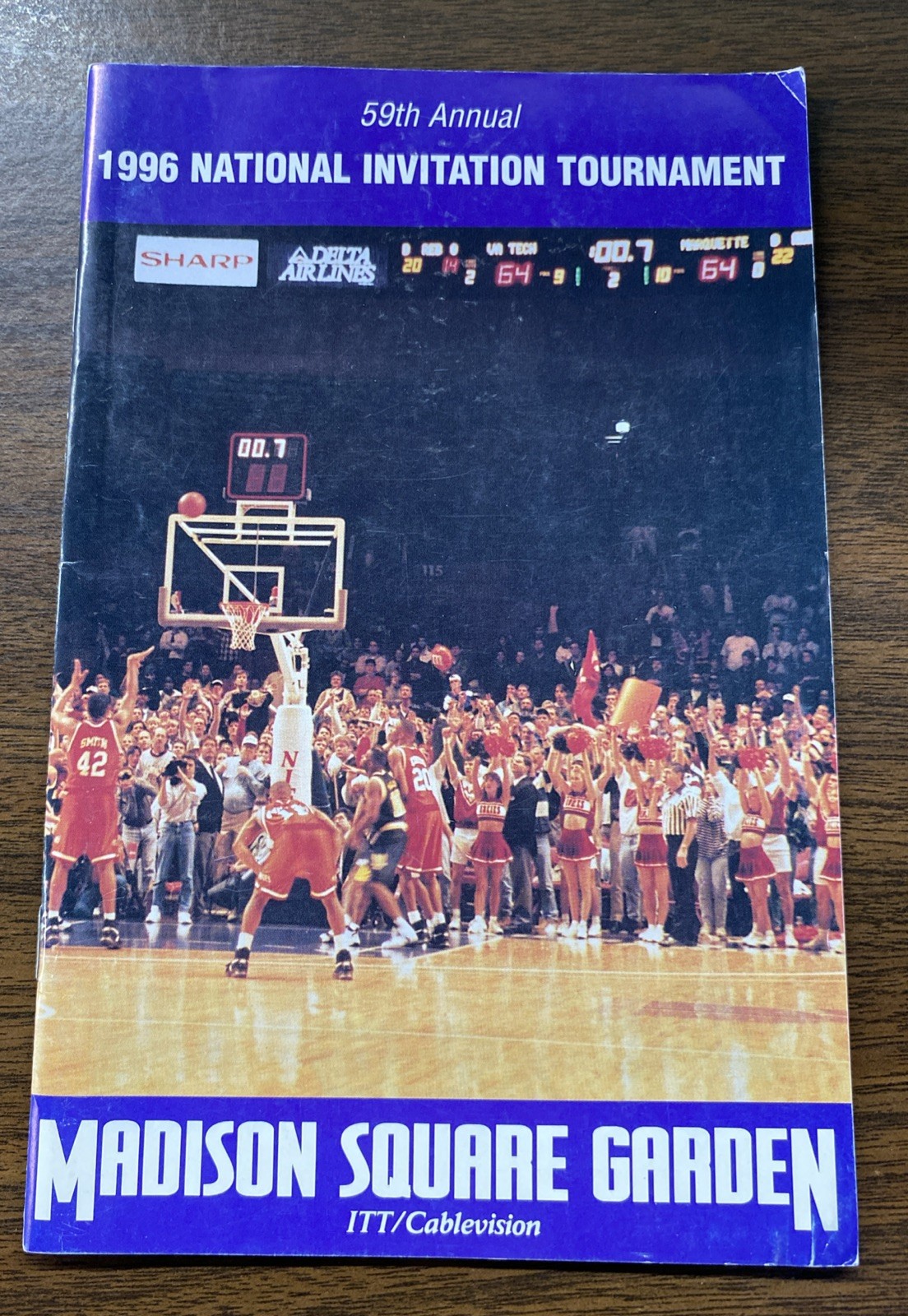 RARE 1996 N.I.T Tournament College Basketball Media Guide ERICK STRICKLAND MVP