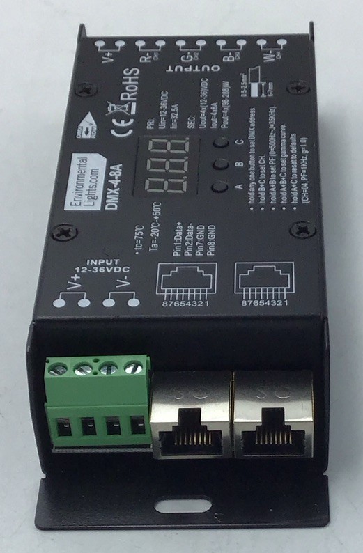Environmental Lights DMX-4-8A 4 Channel DMX Digital Decoder 8A per Channel z321