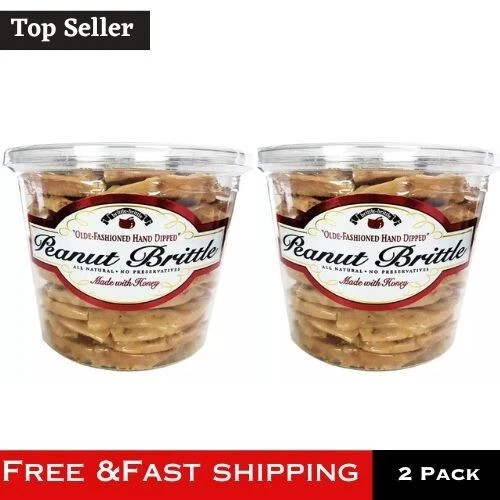 2pk Brittle-Brittle Peanut Brittle (38 oz.) Each Pack