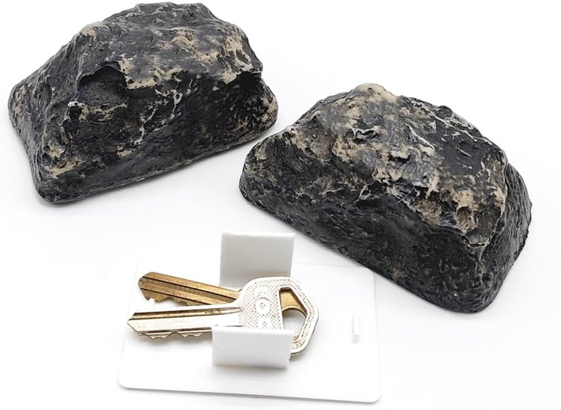 Hide a Key outside in a Fake Rock, Looks & Feels like Real Stone, Key Hider, Geo