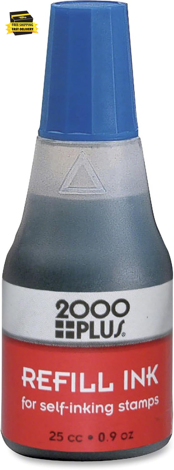 2000Plus Refill Ink for Self-Inking Stamps, 25Cc (0.9 Oz) Squeeze Bottle, Blue -