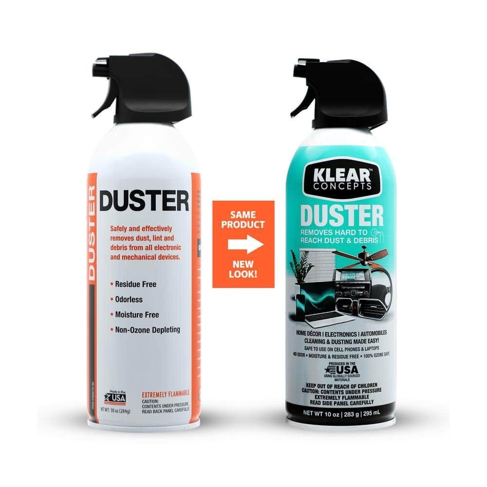 10 oz. Compressed Air Air Duster Cleaning Compressor Ozone Safe 2 Pack of Can