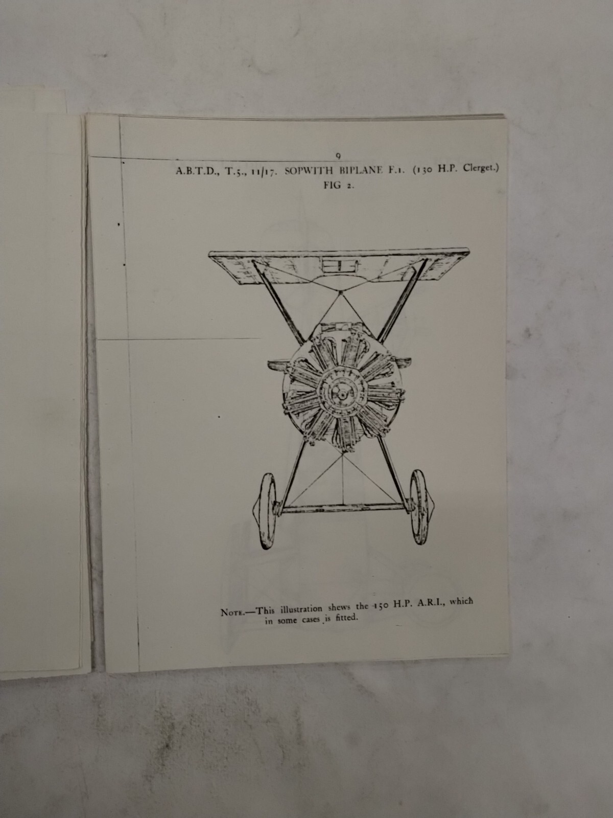 Sopwith Biplane F.I. (130 H.P. Clerget) Rigging Notes-Copy