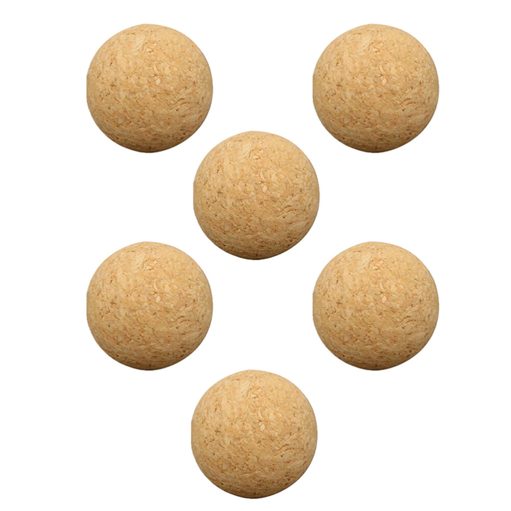6Pcs Table Soccer Cork Balls Replaceable Cork Foosball Supply Kids New
