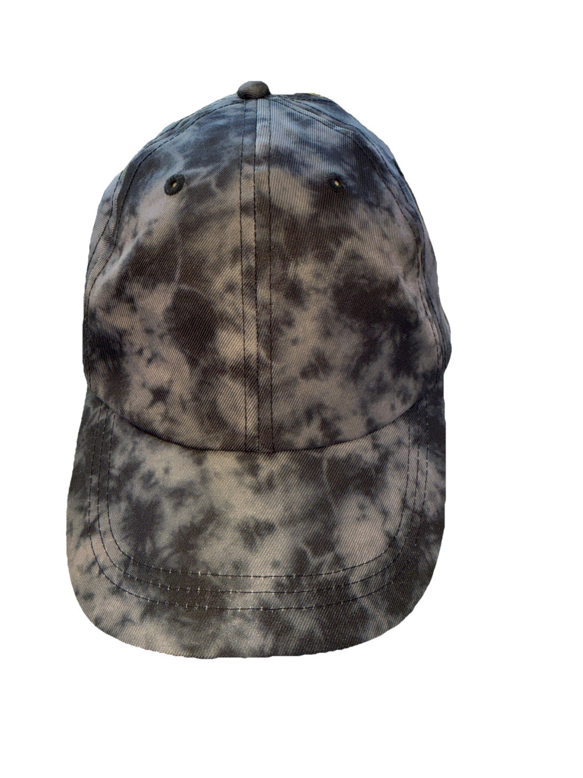 Tye-dyed Navy & Blues Look on Polyester Hat Cap Strap Buckle APANA Brand EUC