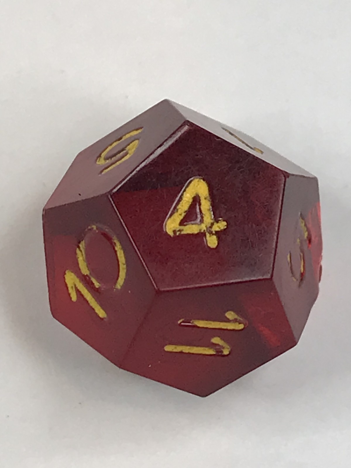 Dice Armory Translucent Red d12 - Game Dice - oop