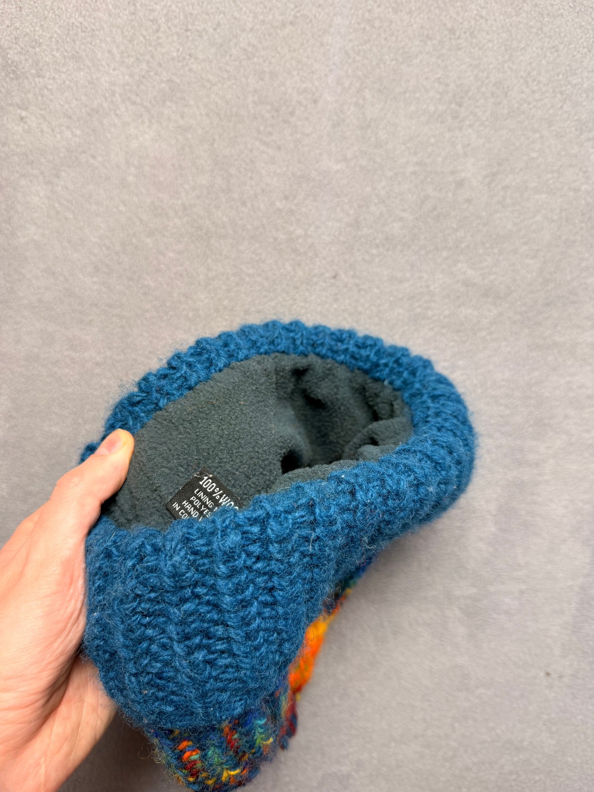 caravan Wool Hand Knit Beanie Hat Pom Pom Nepal