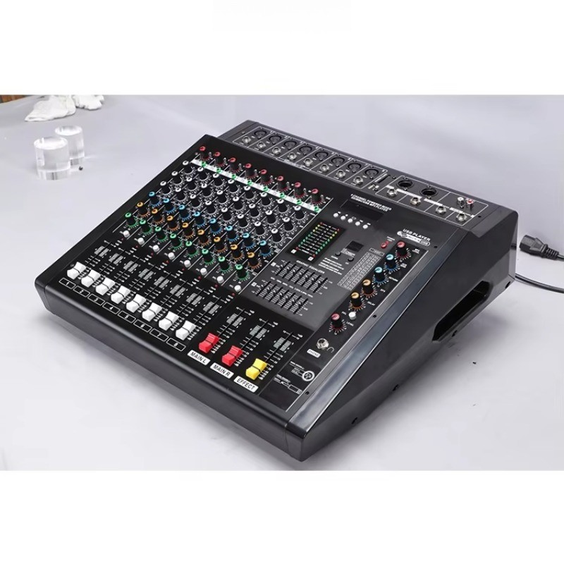 Premium Audio Mixing Console 8Channels with 16 Digital Effects Stage DJ Mixer