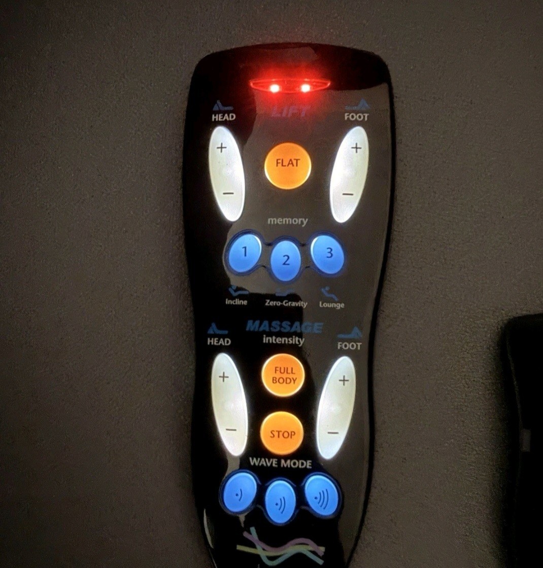 Tempurpedic /Sealy Reflexion 4 Privia TRURC-N5 Remote Control OEM - Parts Only