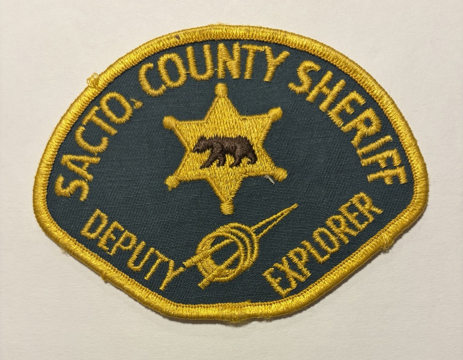 VINTAGE CALIFORNIA SACRAMENTO COUNTY SHERIFF DEPUTY EXPLORER SCOUT PATCH #D30