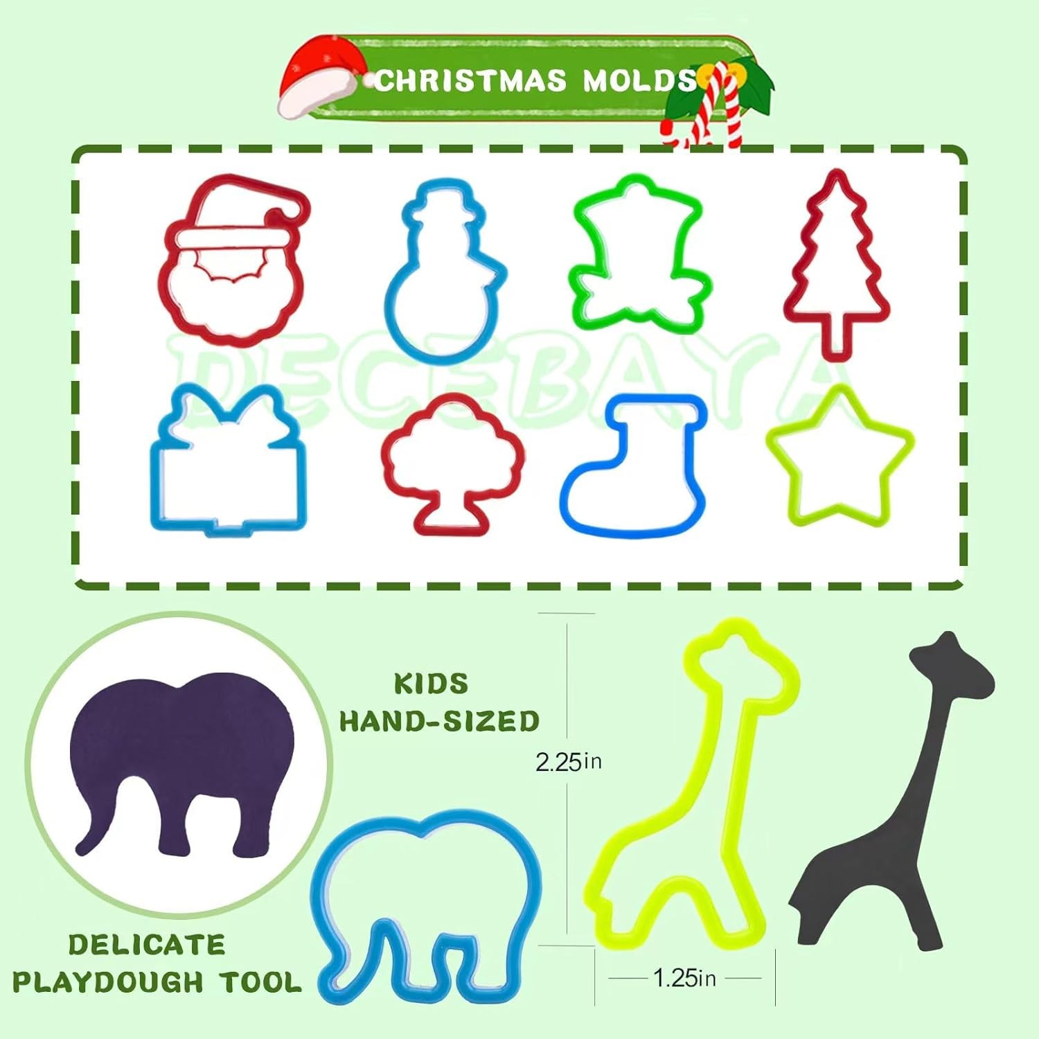 Dough Play Tools for Kids- Sets Accessories Include Animal Molds...