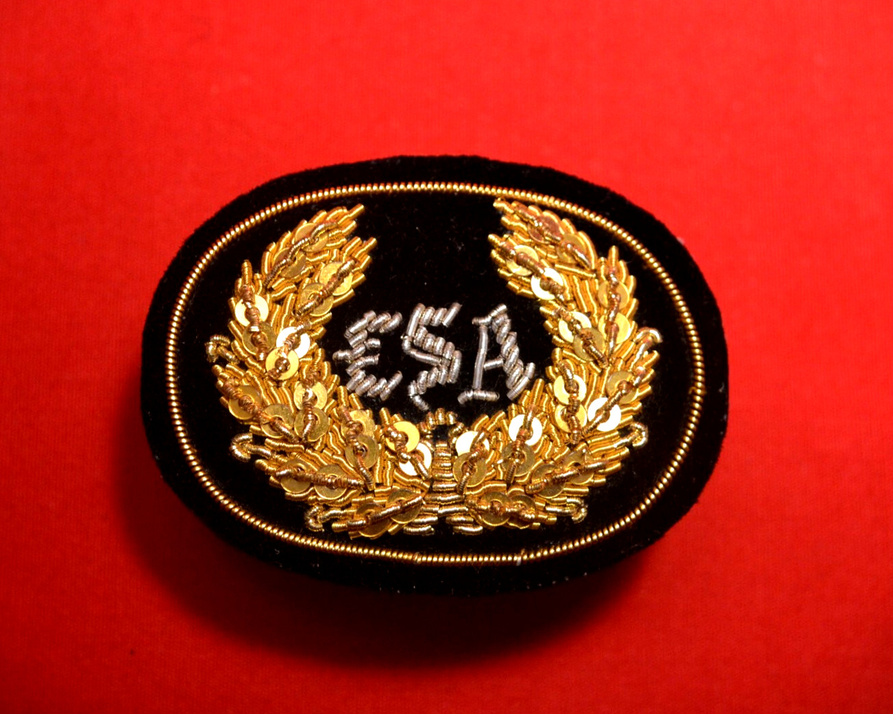 SMALL KEPI SIZE CIVIL WAR CONFEDERATE STATES EMBROIDERED INSIGNIA NONE FINER