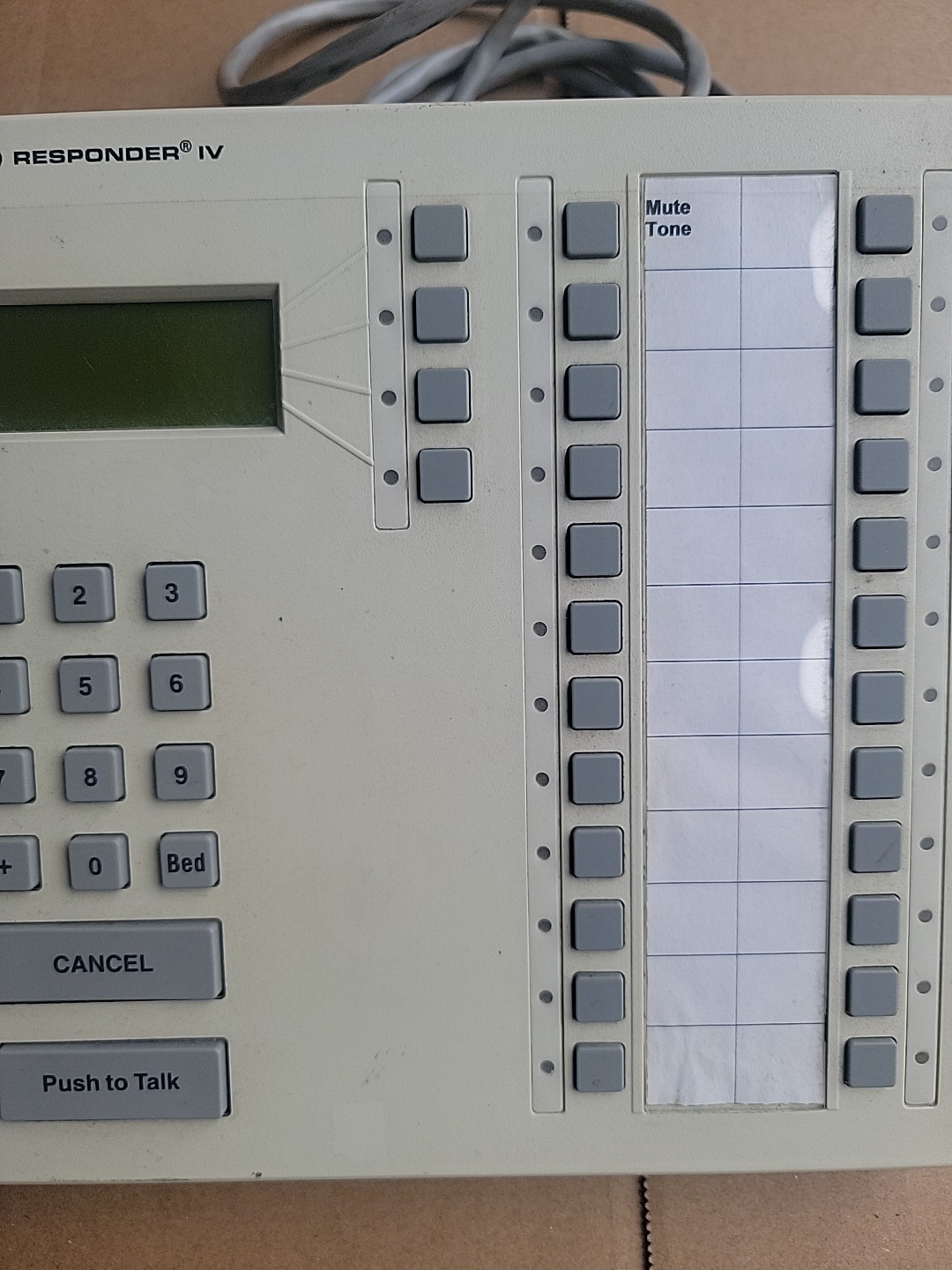 Rauland Model NCLCD, Responder IV Master Console , Missing Headset