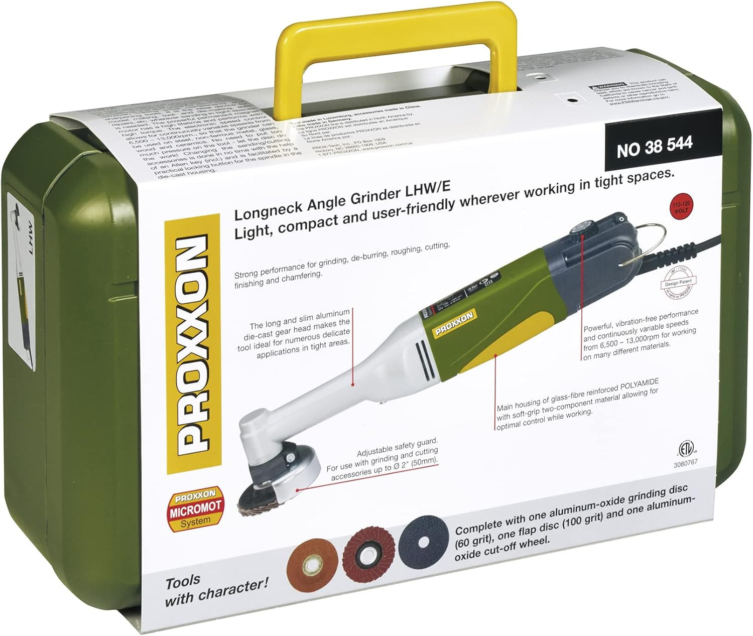 Longneck Angle Grinder LHW/E, 38544 , Green