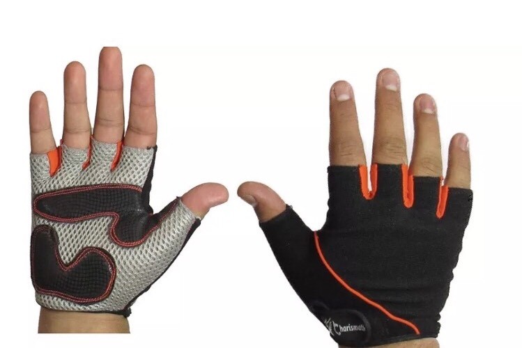 Charismatic Air Mesh Padded Weight Lifting Gloves Half Finger Workout Cycling L