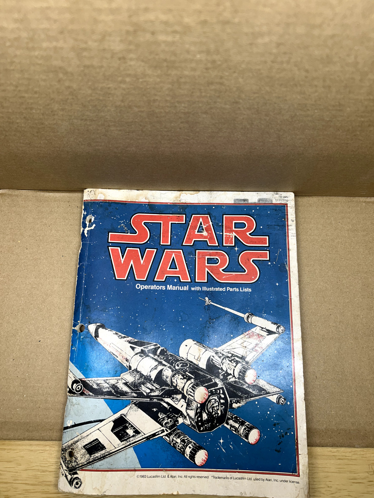 1983 Atari Star Wars Operators Manual with Illustrated Parts Lists