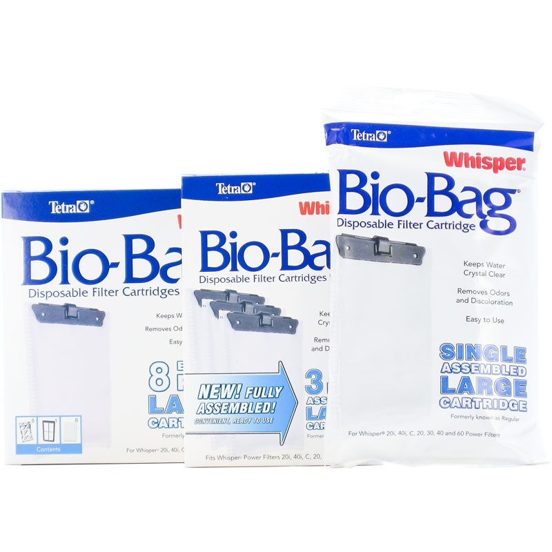 Tetra® Whisper Bio Bag Disposable Filter Cartridges available in 7 sizes