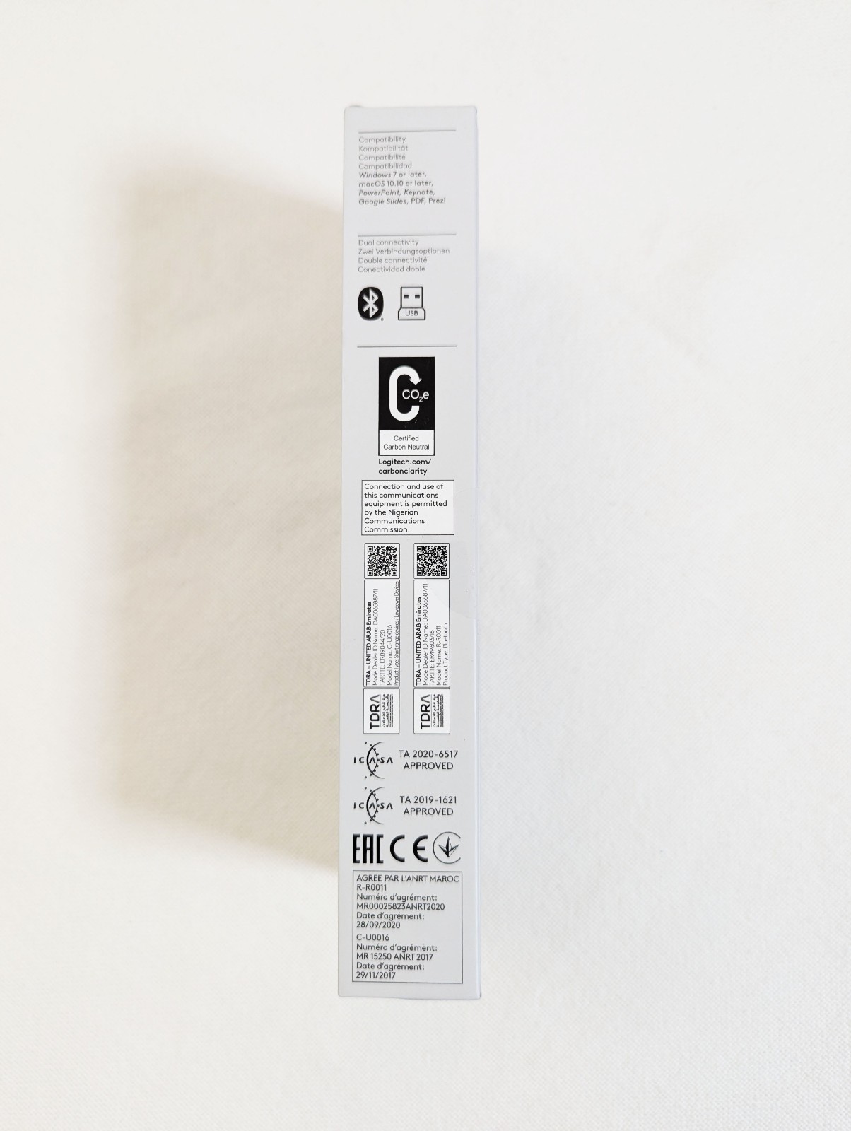 🎤 Logitech Spotlight Presenter Silver ✨ Remote Bluetooth USB NEW Sealed
