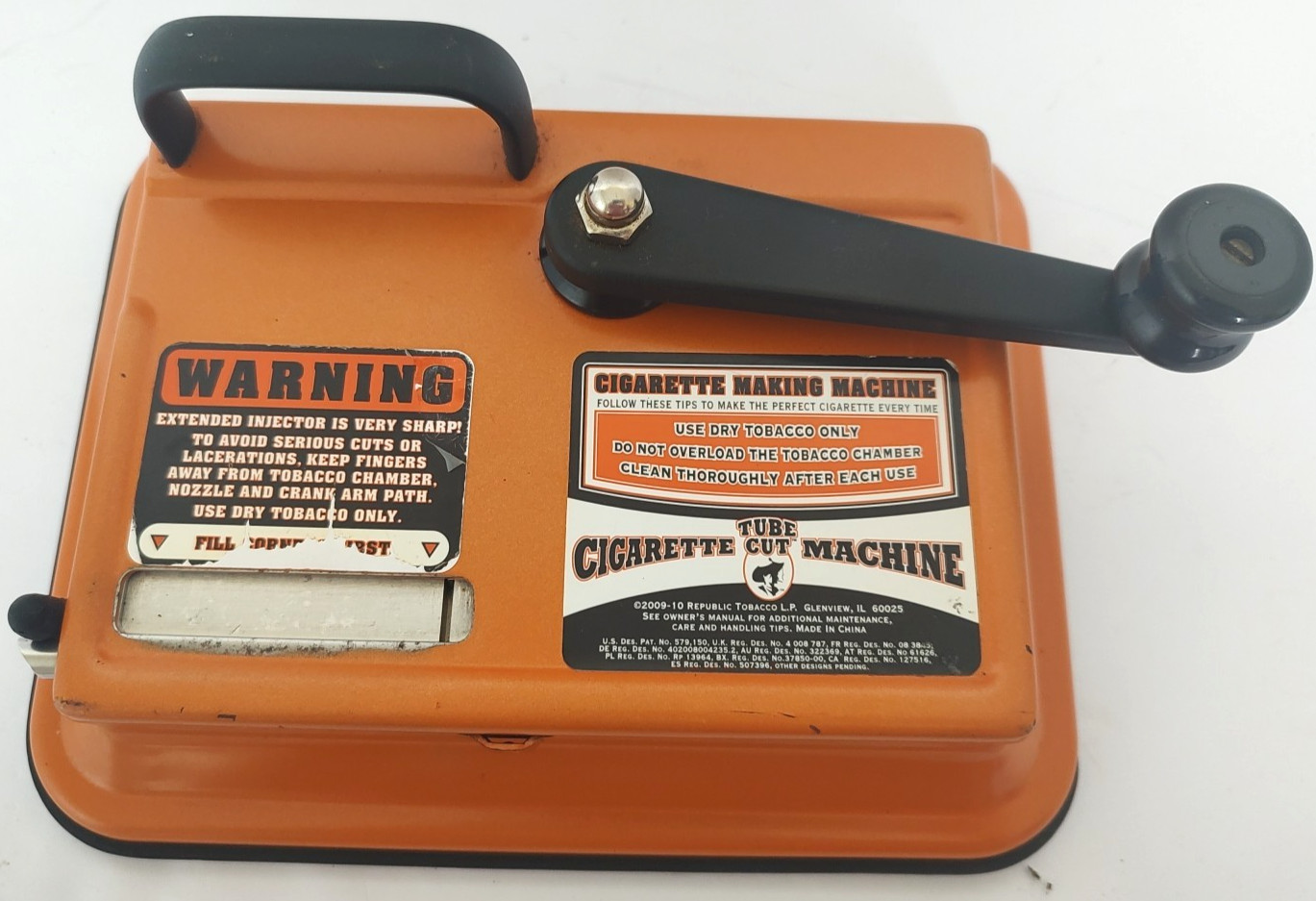 2009 Republic Tobacco Tube Cut Cigarette Making Rolling Machine