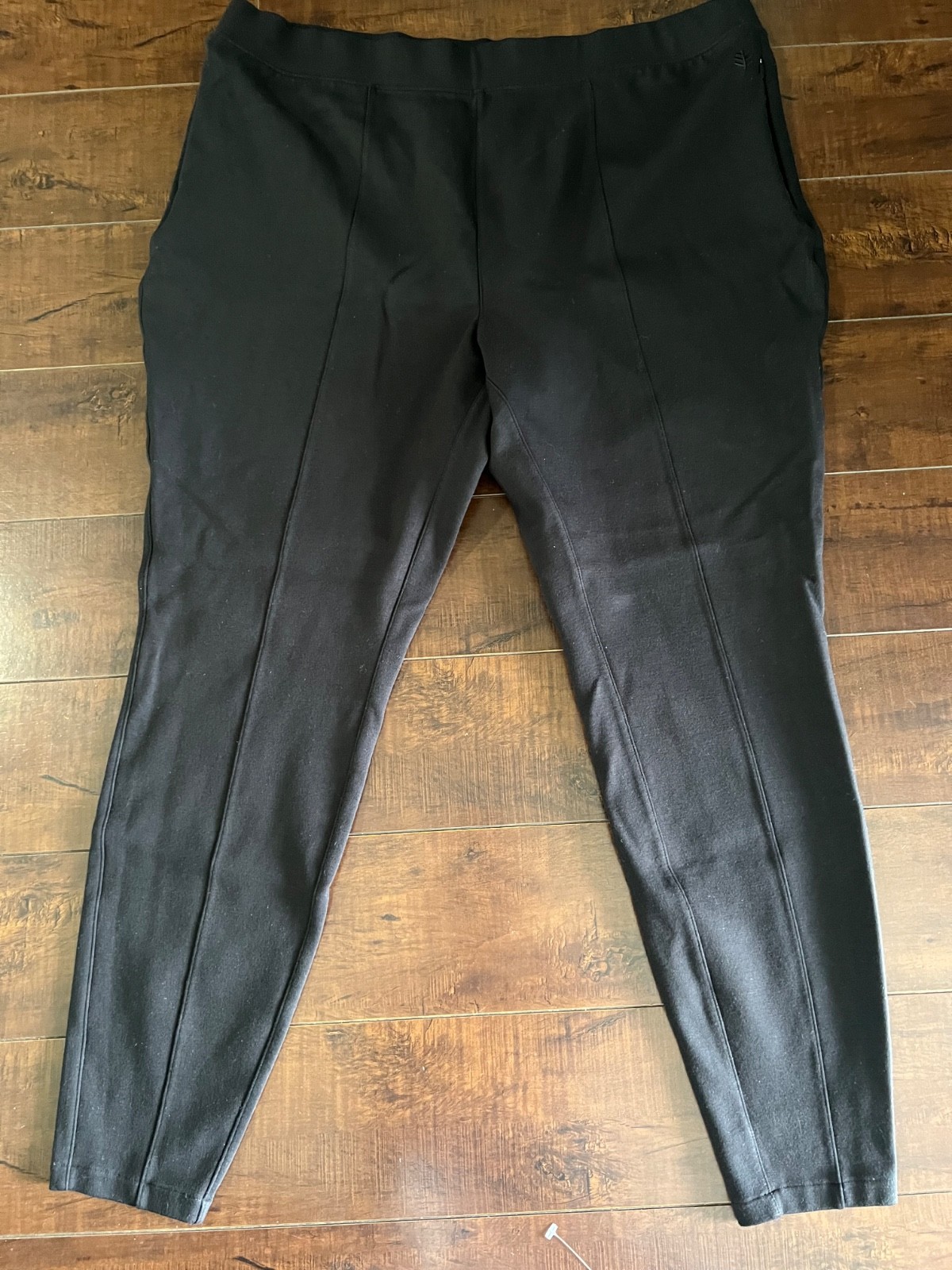 Coolibar Women's Pull On Pants Size X-L Black UPF 50+ Ankle Lightweight Cover Up