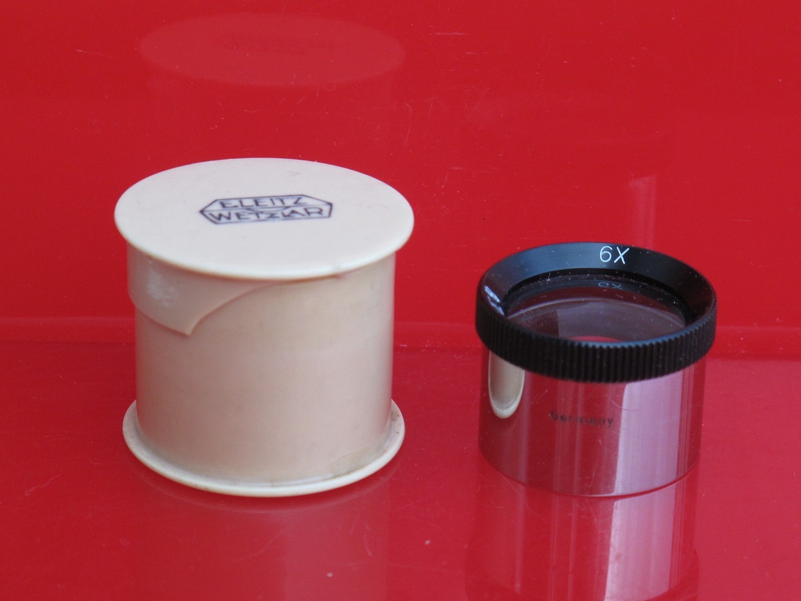 Leica Leitz 6x Magnifying Lupe/Microscope Objective With Case