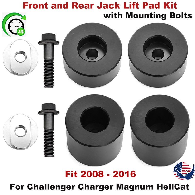 Front & Rear Jack Lift Pad Kit For Challenger Charger Magnum HellCat 2008-2016
