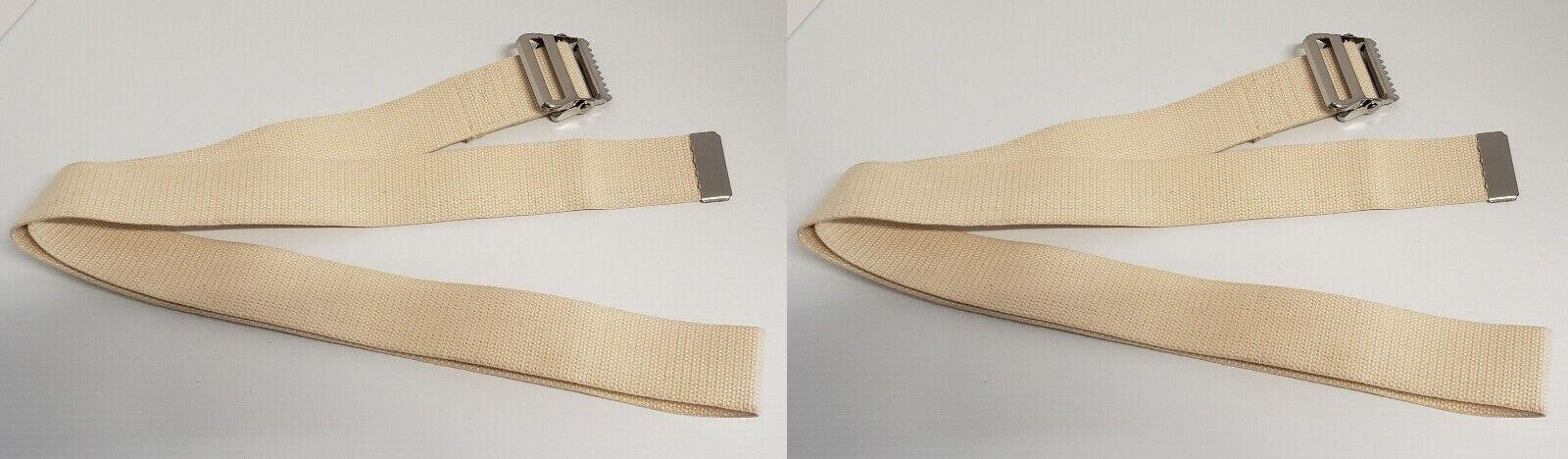 MediChoise GAIT BELT 72" Natural GAIT722 Heavy duty cotton webbing lot of 2