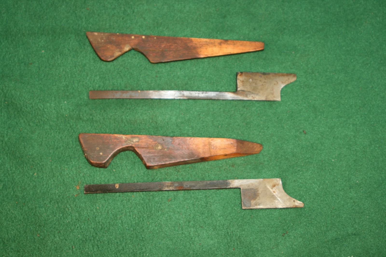 Antique Owasco Tool Co 1875 Two Iron 1-1/4" Nosing Plane INV#BD05