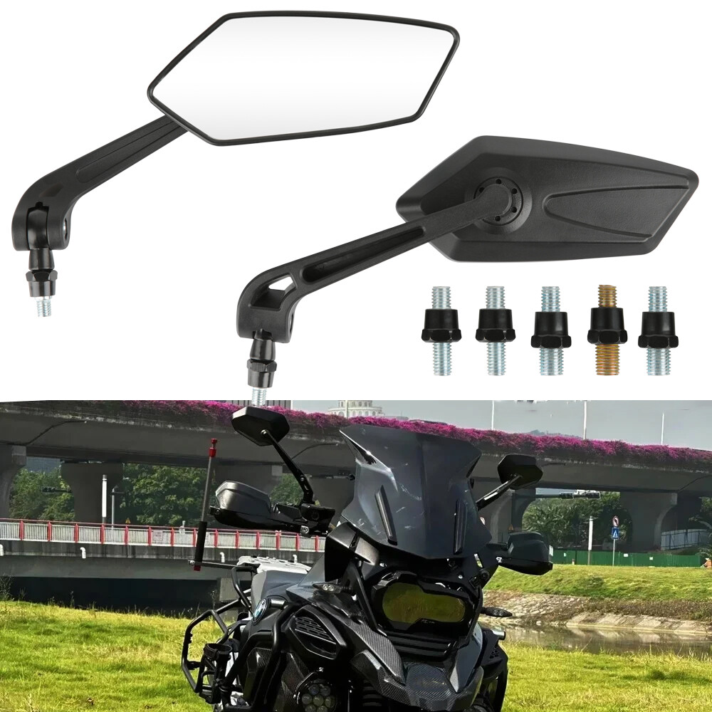 Pair of Motorcycle Rear view Mirrors Kawasaki Vulcan VN 1500 1600 500 800 900