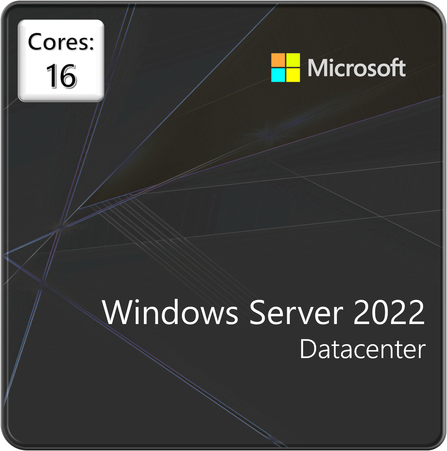 Microsoft Windows Server 2022 Datacenter - 2CPU x 16 Core License (P71-09389)