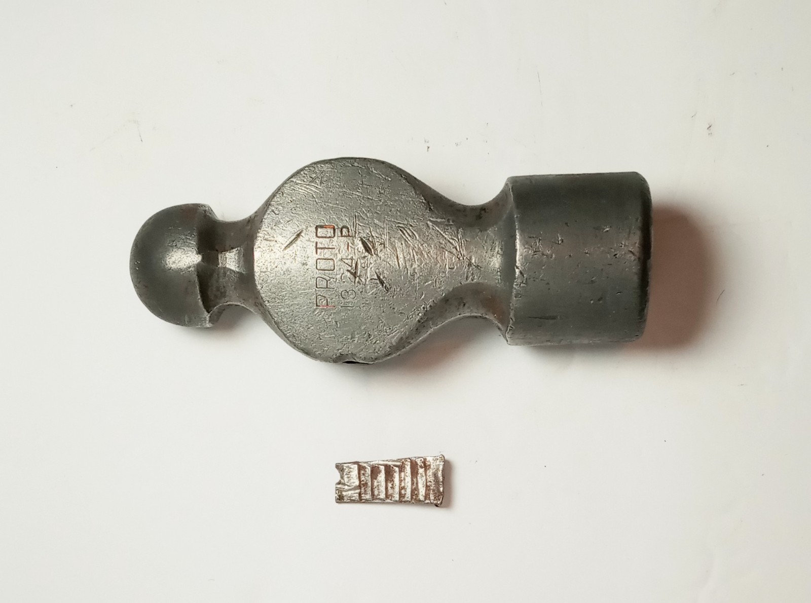 VTG 24oz  Proto 1324-P Ball Peen Hammer Head & Original Metal Wedge No Handle