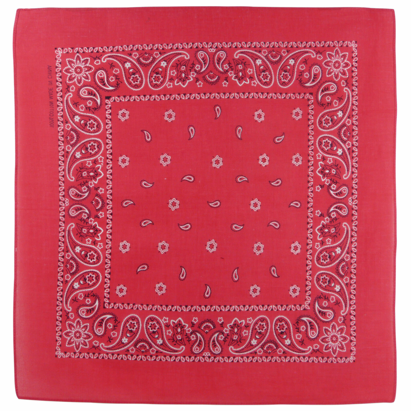 Cerise Pink Paisley Bandana Bandanna Scarf Classic Pattern With An Alternate Des