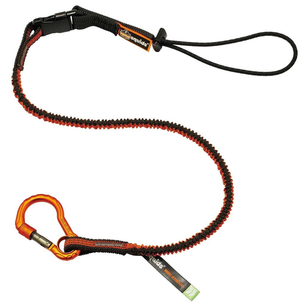 3102F, X Standard Orange And Gray Lanyard Detachable Carabiner Loop 5Lbs