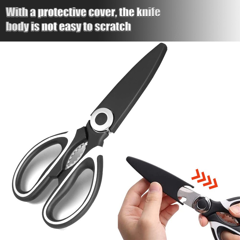 1PC Heavy Duty Poultry Shears Kitchen Scissors Meat Bone Cutting Stainless Steel