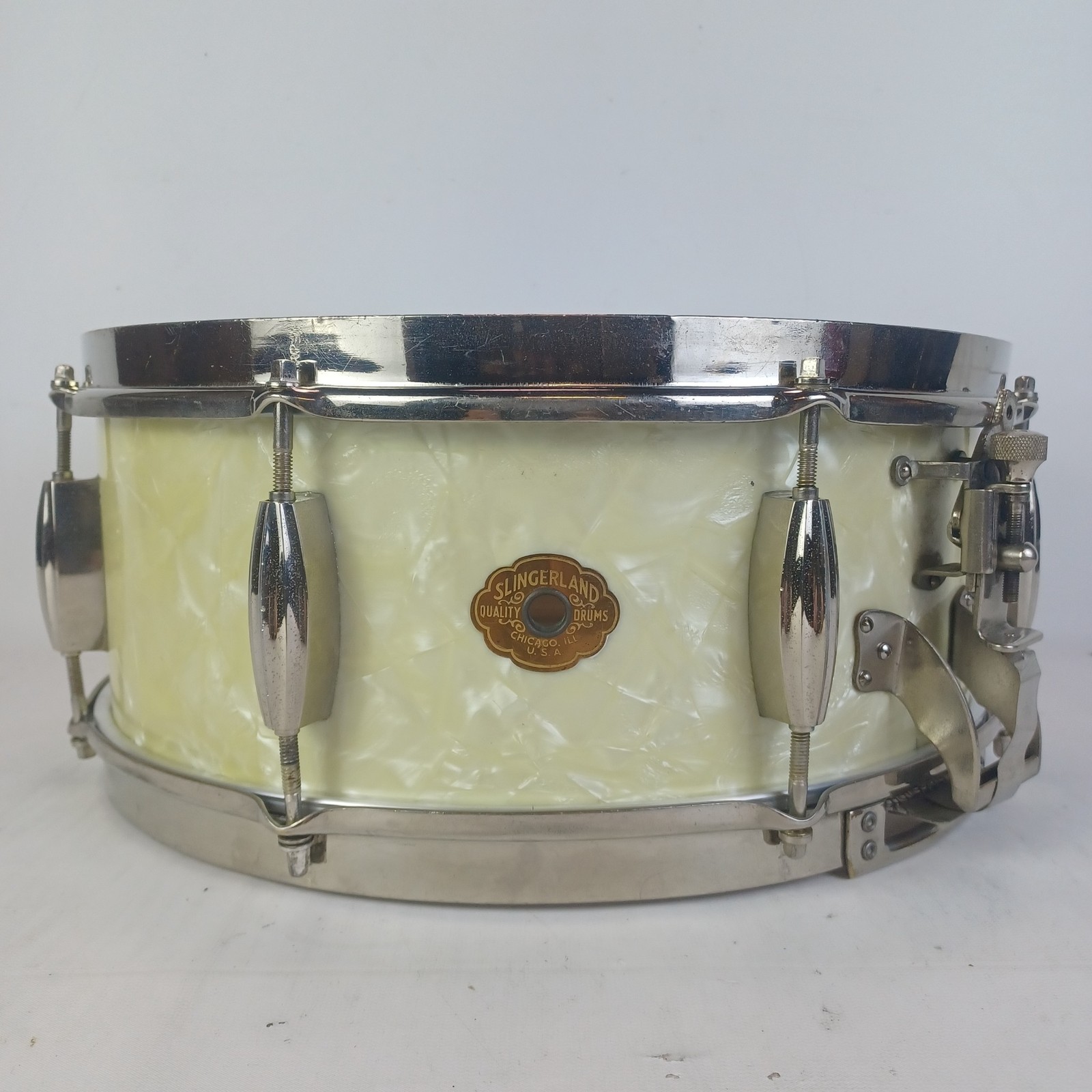 Slingerland 40s WMP 6x14"Radio King 1Ply Solid Maple Snare Drum Cloud Badge USA