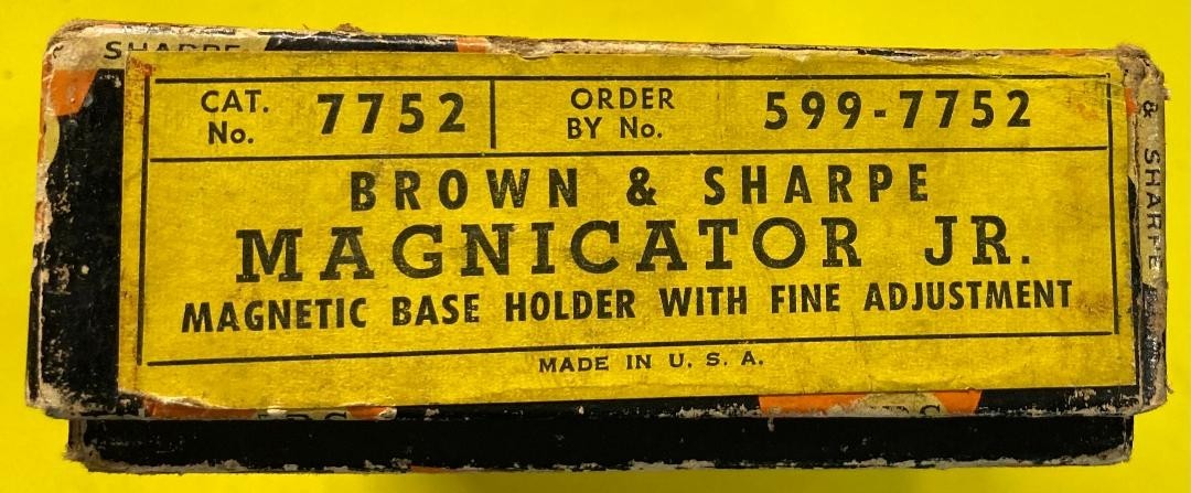 used Brown & Sharpe 599-7752 Magnicator Jr Base and Lufkin 299 Dial Indicator