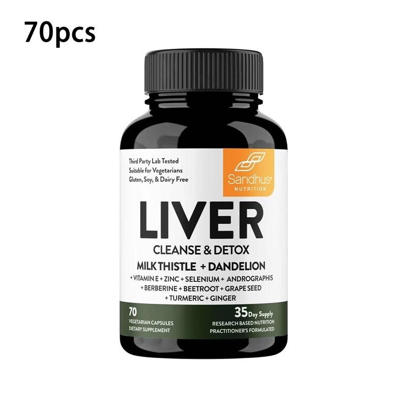 Liver Cleanse Detox, & Support , 70 Capsules (1-3 PACK)