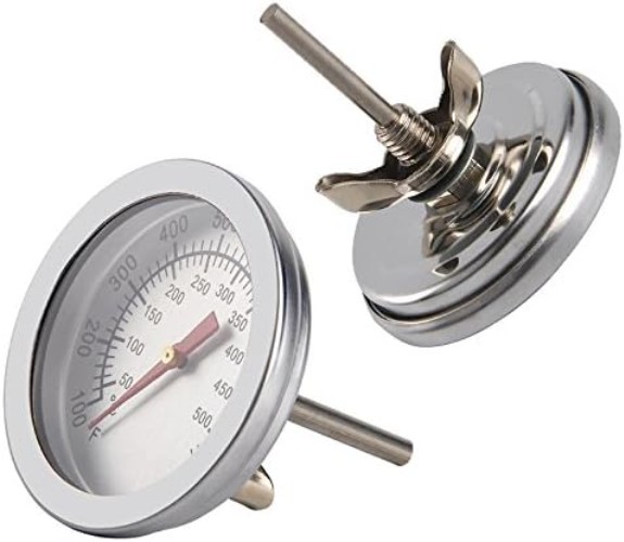 Environmentally Friendly BBQ Thermometer 2-Pack - Stainless Steel & Waterproof