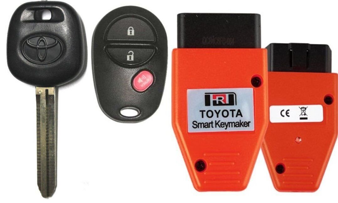 New TOYOTA 44D DOT Chip Key + Remote GQ43VT20T 3B + SetUp TOOL USA Seller A+++