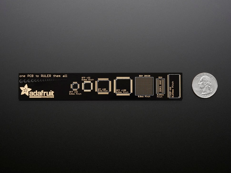 [ Adafruit ADA-1554 ] PCB Ruler v2 - 6"