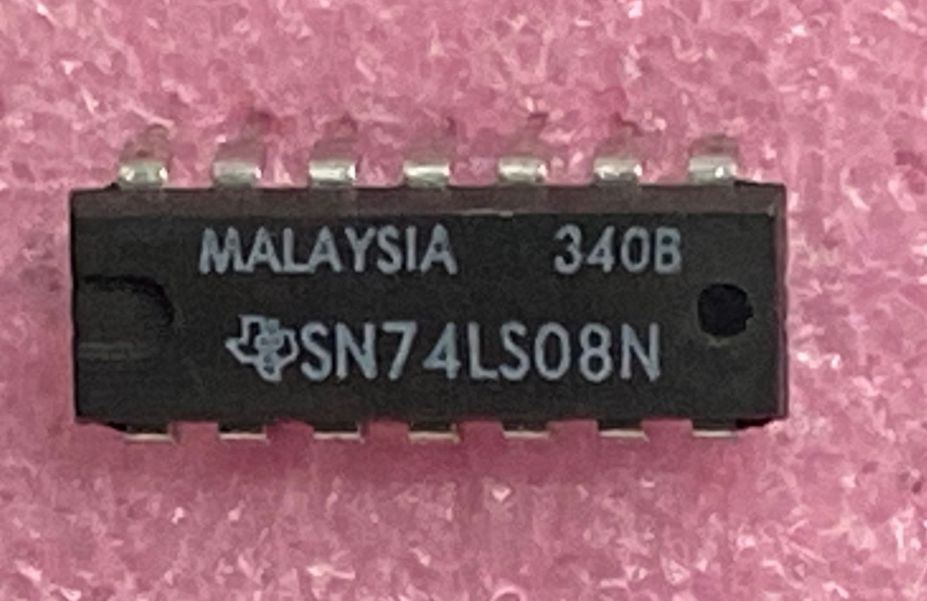 Texas Instruments SN74LS08N quadruple 2-input AND gate Integrated Circuit