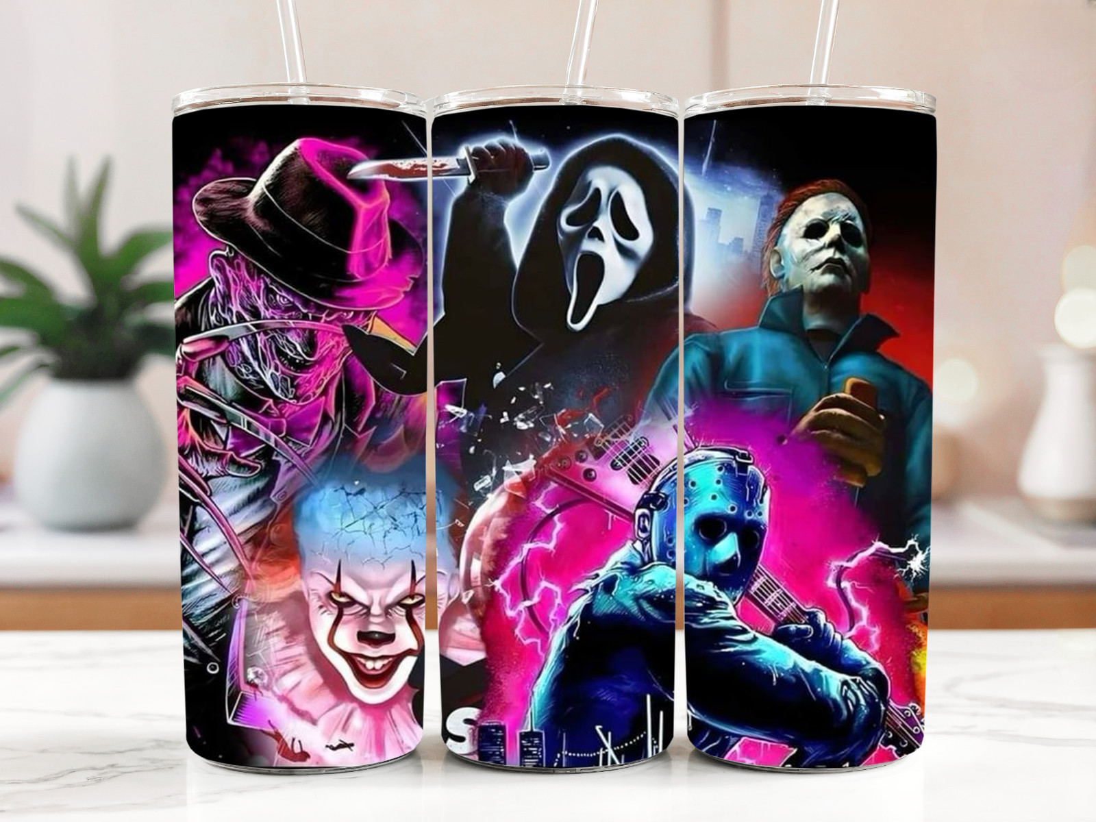 Horror Friends Tumbler 20oz