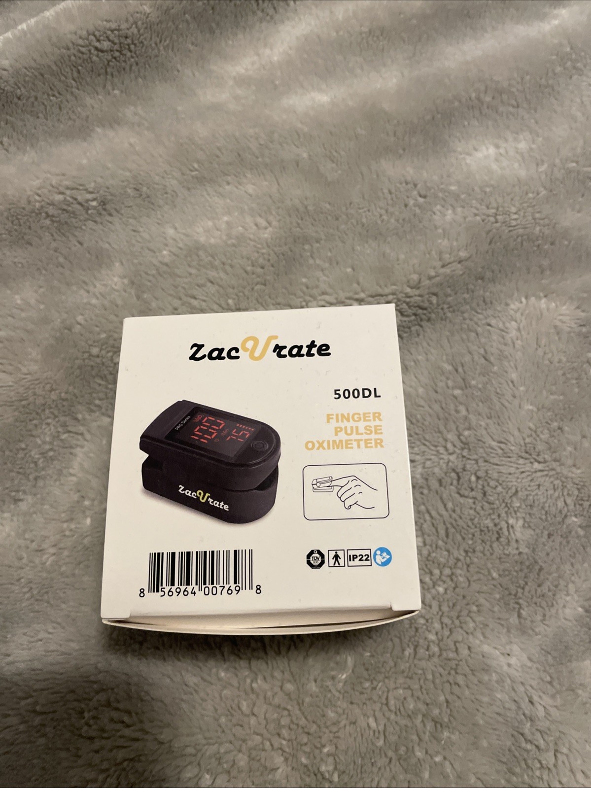 ZacUrate Digital Finger Oximeter, Model 500DL - Mystic Black