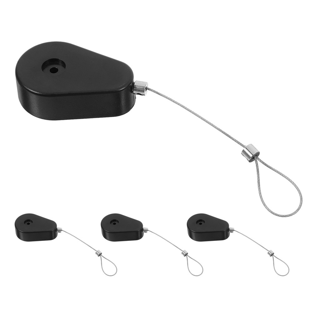 4 Pcs Telescopic Anti-theft Cable Box Gaming Controller Tether Lock