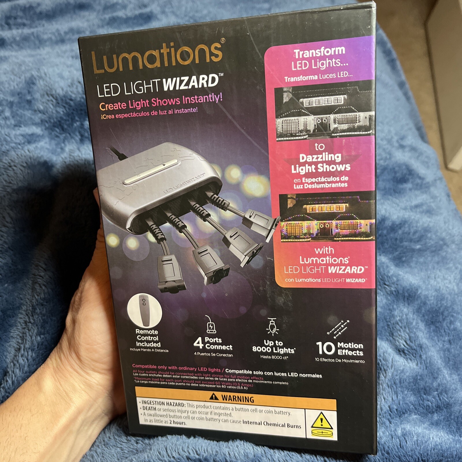 LED LIGHTWIZARD W/REMOTE CONTROLLER，new
