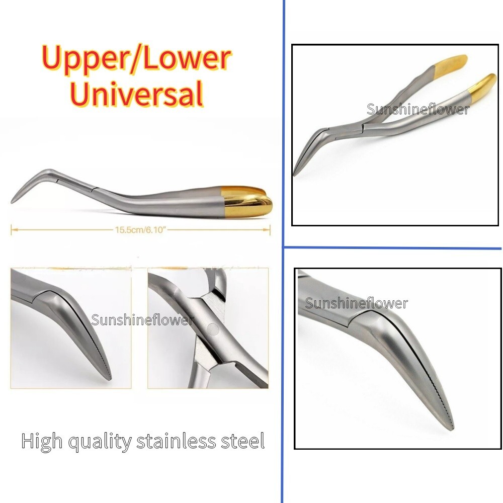 Dental Long Beak Extraction Forceps Upper Lower Universal Root Tip Removal Plier