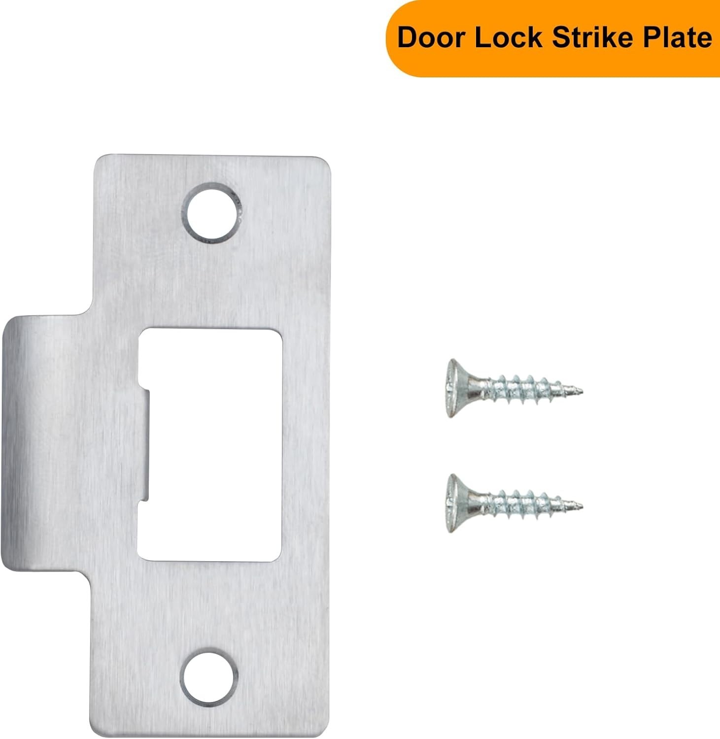6PCS Universal Door Strike Plate，Replacement Lock Strike Plate T Strike Deadb...
