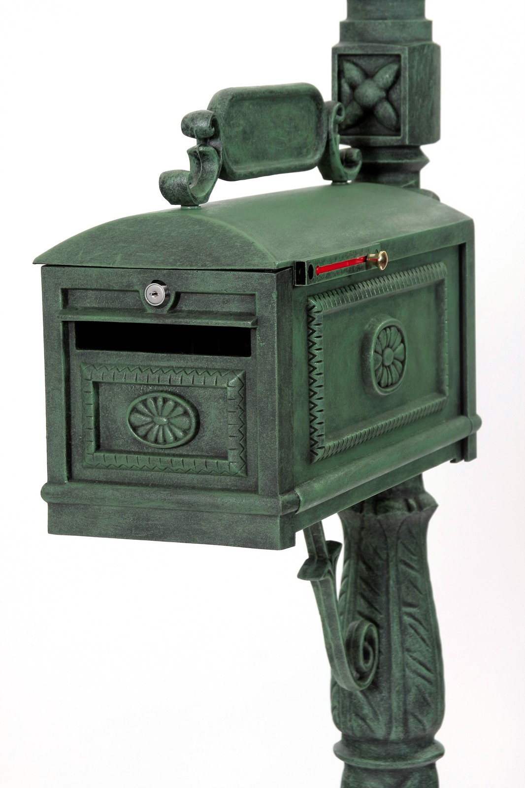 Locking VERDE Mailbox Premium Secure Cast Aluminum Mailbox Better Box Mailboxes