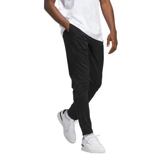 NEW Adidas Men's Track Pant Tricot Ankle & Pocket Zip, Black, Size LARGE